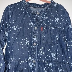 Levi’s chambray star button up dress
